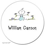 Sugar Cookie Gift Stickers - Baby Boy